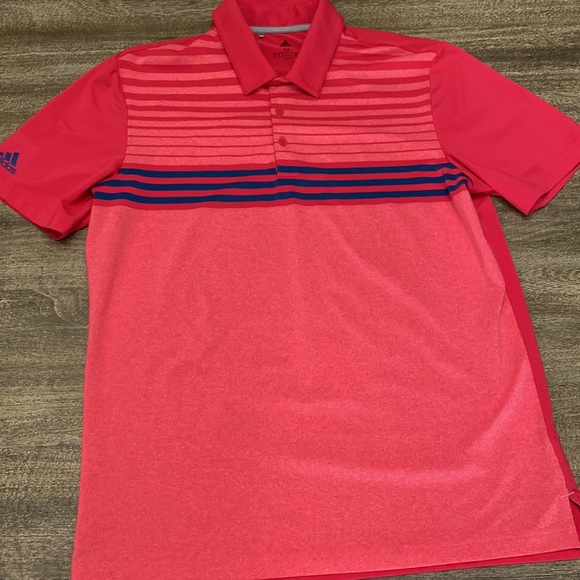 ADIDAS ULTIMATE365 3-STRIPES HEATHERED POLO SHIRT - Picture 3 of 10